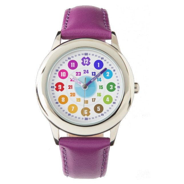 Echte Lernuhr für Kinder - Schlicht- EasyRead Armb Watch (Front)