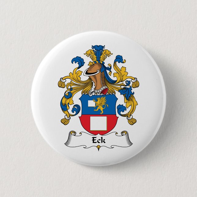 Eck Family Crest 6 Cm Round Badge (Front)