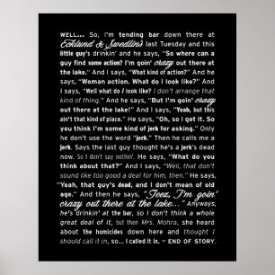 "Ecklund & Swedlin's" Poster (Black)