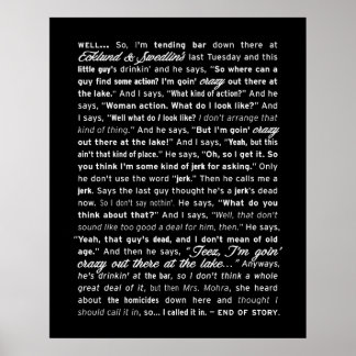 "Ecklund & Swedlin's" Poster (Black)