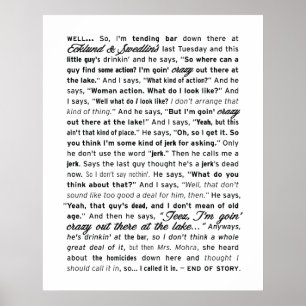 "Ecklund & Swedlin's" Poster (White)