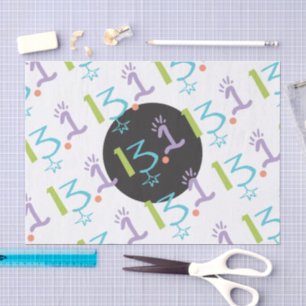 Eclectic 13.1 Half Marathon Themed Tissue Paper