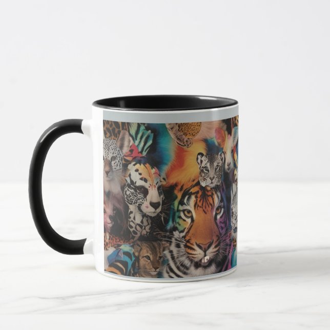 Eclectic Animal Prints Combo Mug – Vibrant  (Left)