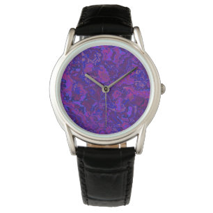 Eclectic Bohemian Bold Trippy Maximalist Marble Watch