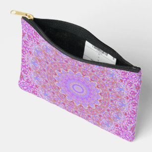 Eclectic Bohemian Intricate Colourful Funky Mandal Accessory Pouch