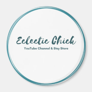 Eclectic Chick YouTube & Etsy Store Logo Magnet