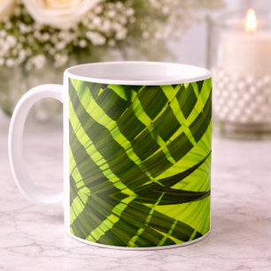 Eclectic Emerald Green Foliage Coffee Mug