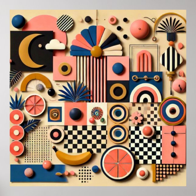 Eclectic Maximalism Art Poster (Front)