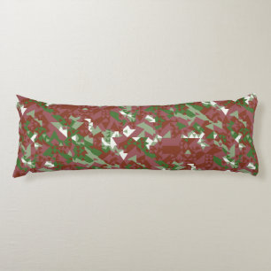 Eclectic Mod Retro Geometric Christmas Pattern Body Cushion