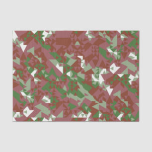 Eclectic Mod Retro Geometric Christmas Pattern Tissue Paper
