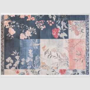 Eclectic Oriental Patchwork Patterns Background Tissue Paper