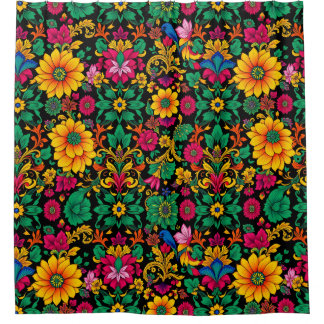 Eclectic Overload Shower Curtain – Maximalist