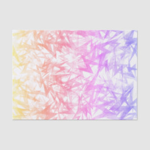 Eclectic Pastel Rainbow Lightning Bolt Tissue Paper