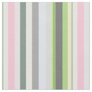 Eclectic Retro Rainbow Vertical Stripes Fabric
