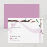 Eclectic Romance Tree Branch Lilac Gauze RSVP