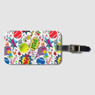 😍🤩Eclectic tennis🎾 pattern Luggage Tag