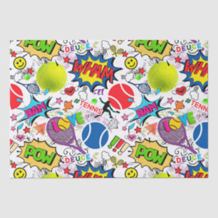 😍🤩Eclectic tennis🎾 pattern Tissue Paper