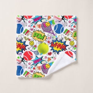 😍🤩Eclectic tennis🎾 pattern  Wash Cloth