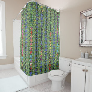 Eclectic Tie Dye Shower Curtain