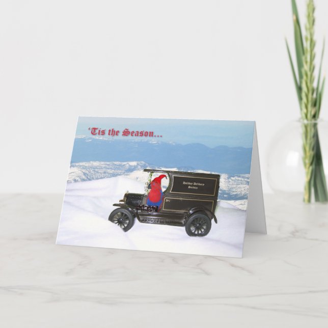 Eclectus Holiday Delivery Card (Front)