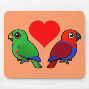 Eclectus Parrot Love Mouse Mat