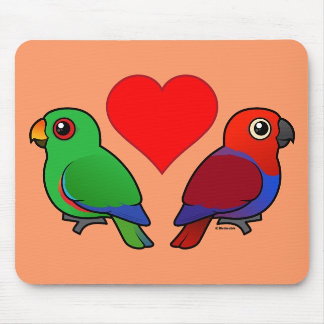 Eclectus Parrot Love Mouse Mat (Front)