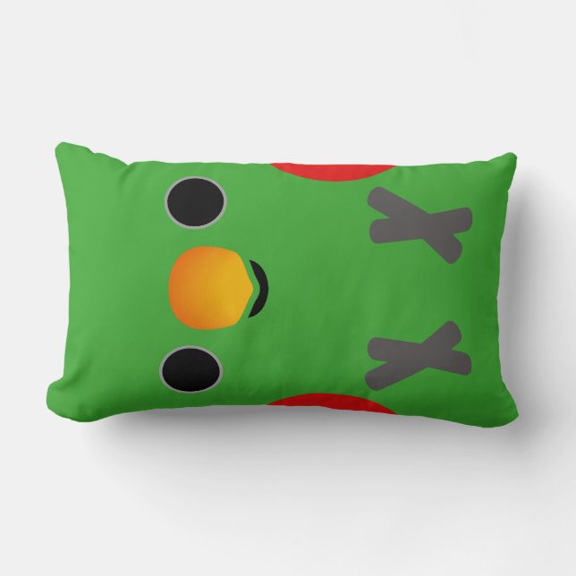 Eclectus Parrot (Male) Lumbar Cushion (Front)