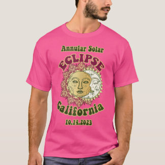 Eclipse 2023 Solar Annular 1970S Retro Astronomy C T-Shirt