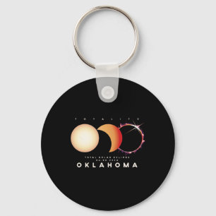 Eclipse 2024 Oklahoma Total Eclipse Astronomy Grap Key Ring