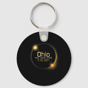 Eclipse 2024 Shirt State Ohio Total Solar Eclipse Key Ring