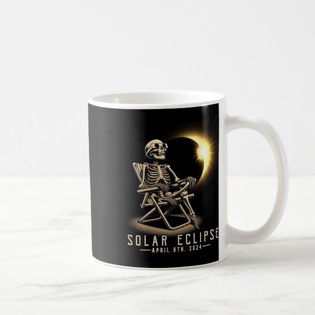 Eclipse 2024 Shirt Total Eclipse April 8th 2024 Sk Coffee Mug (Right)