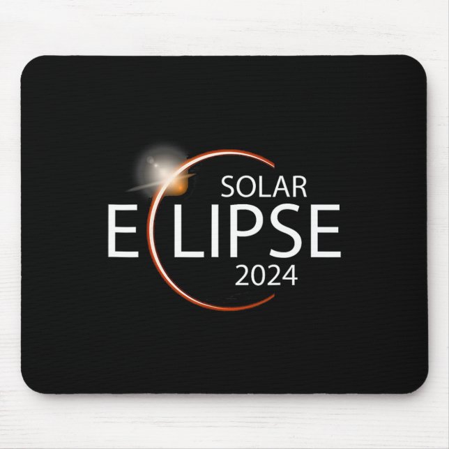 Eclipse 2024 Shirt Total Solar Eclipse Party  Mouse Mat (Front)