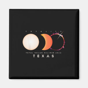 Eclipse 2024 Texas Total Eclipse America Graphic  Magnet