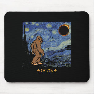 Eclipse Bigfoot Starry Night Sasquatch Men Women K Mouse Mat