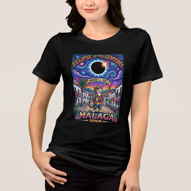 Eclipse Century 2027 Malaga Total Solar Even Tri-Blend Shirt (Front)