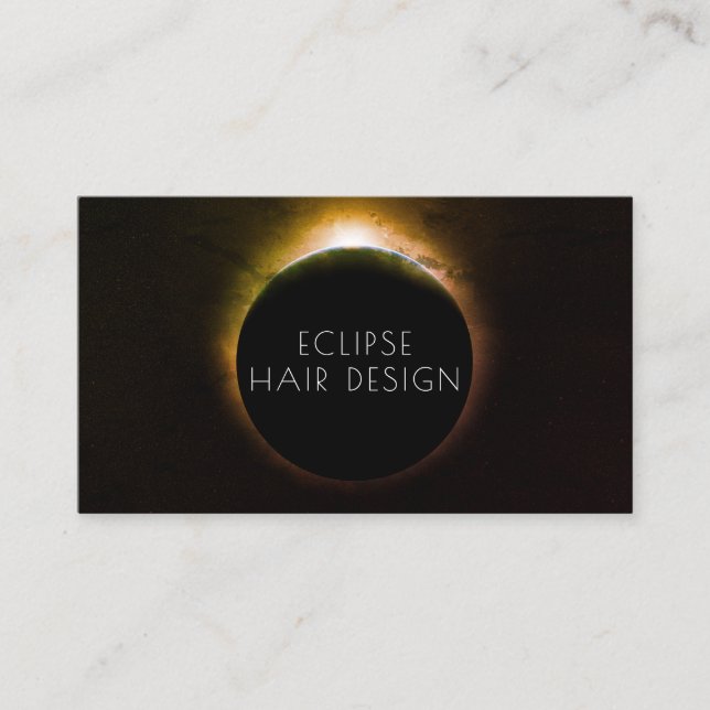 Eclipse Hair Stylist Business Card (Front)