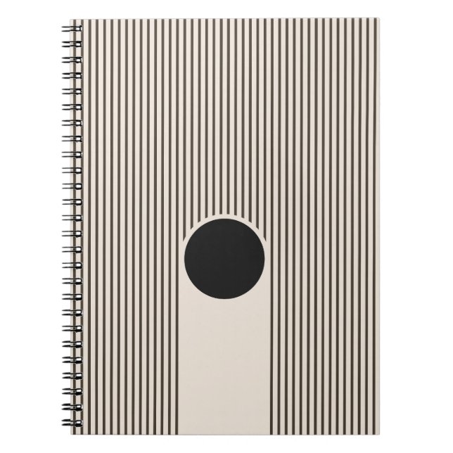 Eclipse Lines Pattern Notebook (Front)