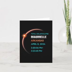 Eclipse Maumelle Arkansas Total Solar Eclipse 2024 Card