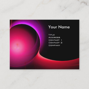 ECLIPSE MONOGRAM Vibrant black pink Business Card