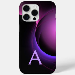 ECLIPSE MONOGRAM Vibrant black purple iPhone 15 Pro Max Case