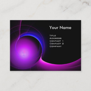 ECLIPSE MONOGRAM Vibrant black violet Business Card