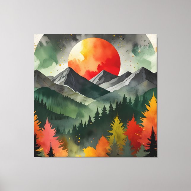 Eclipse Over the Wild Canvas Print (Front)