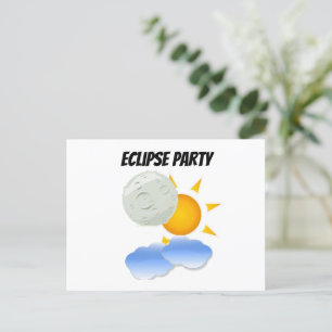 Eclipse Party Invitation Postcard