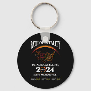 Eclipse Path Of Totality Solar Eclipse April 8 202 Key Ring