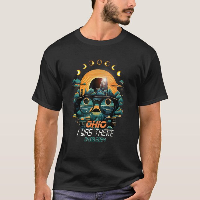 Eclipse Phases Total Solar Eclipse 2024 Ohio T-Shirt (Front)