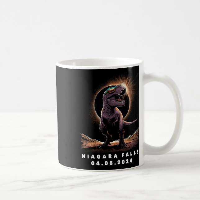 Eclipse Shirt 2024 Niagara Falls Solar Eclipse Gle Coffee Mug (Right)