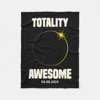 Eclipse Shirt Totality Awesome Total Solar Eclipse Fleece Blanket