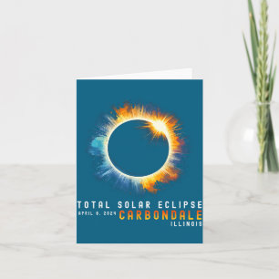 Eclipse Solar Total April 8 2024 Carbondale Illino Card