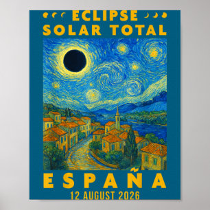 Eclipse Solar Total España 2026 Poster