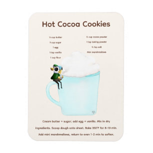 Eclipse the Dragon Hot Cocoa Cookie Recipe Magnet